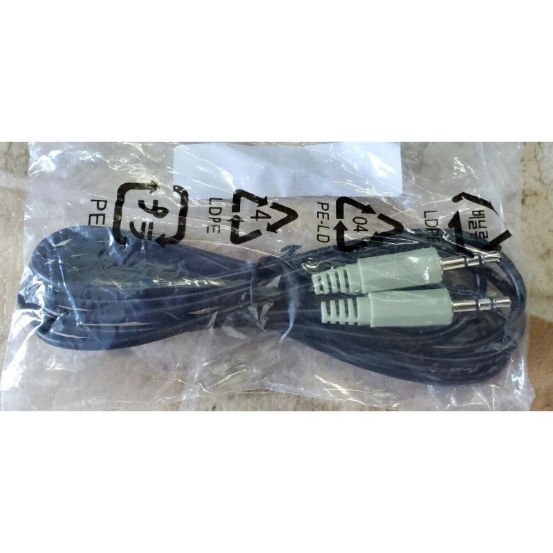 Unbranded 3ft Aux Cable Sage Green Tip 3.5 Male To