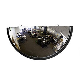 26â Acrylic Bubble Half Dome Convex Mirror, Round Indoor Security Mirror for Driveway Safety Spots, Outdoor Warehouse Side View, Circular Wall Mirror for Office Use - Vision Metalizers