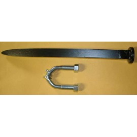 AgSmart Field Cultivator 5/8" Square x 10" Harrow Spike Tooth w/V Shaped U-Bolt