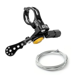 MUQZI Dropper Post Lever, Bike Seatpost Dropper Remote Lever Shifter Adjustable Control Remote for 22.2mm Mountain Bike and Road Bicycle Handlebars, Black