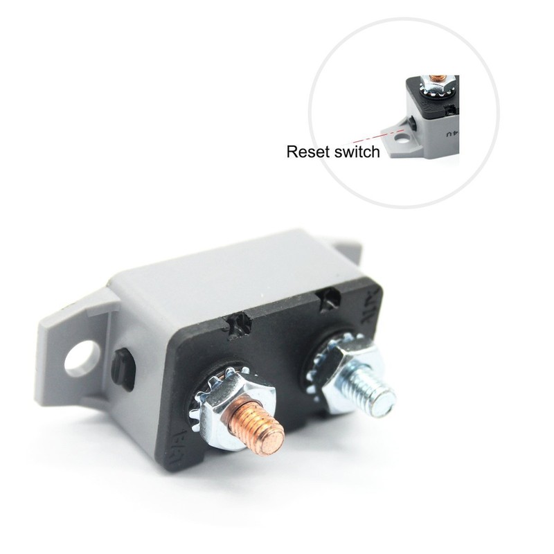 ZOOKOTO 2pcs 12-24V 50 Amp ATV resettable circuito interruptor fusible