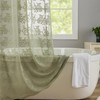 YJ YANJUN Sage Green Shower Curtain for Bathroom, Rustic Floral