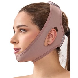 SHAPE CONCEPT High-Compression 319 Chin Strap for Sleeping, Double Chin Reducer, Powernet Face Lift Chin Strap