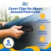 Blue Wave 5 Pack Pool Cover Clips for Above Ground