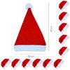 Roomando 12 x Santa Hat Christmas Hat Red with Bobble