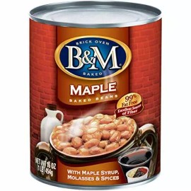 B&M Baked Beans Maple Flavor 16 Ounce Cans (Pack of 6) Six Pack