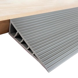 1" Rise Threshold Ramps for Doorways Self-Adhesive 40'' L Wheelchairs Ramps for Doorways, Edge Door Threshold Reducer Transition Strips for Home Steps (Grey)