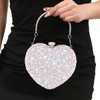 Naimo Womens Heart Bag Rhinestone Evening Bag Handbag Purse for