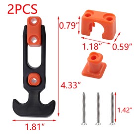 T Tulead T-Handle Latches Rubber Draw Latches Toolbox Cooler Replacement 110x46mm Toolbox Lid Latches Boat Hatch Latches Pack of 2 with Screws