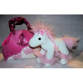 Horse Pony Pink Purse Bag Plush Stuffed Animal