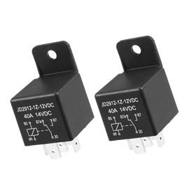 Partuto 2 Pcs Universal Car Relay Switches 12V - Plastic Black