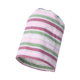 Sterntaler Baby Girls' Beanie Baby Slouch Beanie Striped Hat - Beanie Baby Children's Beanie - Made of Jersey with Stripes - Blackberry, pink