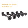 binifiMux M6 Crib Screws Hardware Kit, Black Flat Furniture Connector