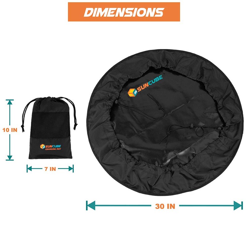 SUN CUBE - Tapete cambiador de traje de neopreno, tapete