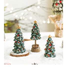 Christmas Ornament, Christmas Tree, Tabletop, Mini Figurine, Stylish, Small, 3.9 inches (10 cm), 5.5 inches (14 cm), 6.7 inches (17 cm), Decorative Toy, Gift Present, Children, Keys