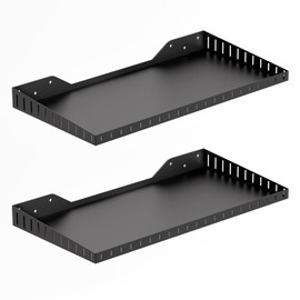 PEKGRIL 2 Pack Garage Wall Shelf, 1X2 Ft Heavy Duty Wall Shelving, Wall Mounted Storage Shelves for Laundry Room, Closet, Garage, Holds Up to 150 Lbs