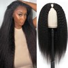U Part Wigs Human Hair for Women Kinky Straight Human