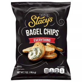 Stacy's Pita Chips Everything Bagel Chips 7 oz (Pack of 12)