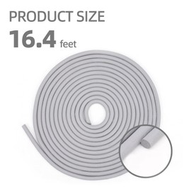 U0U Backer Rod 1/8 Inch,Foam Backer Rod Caulk Saver for Gaps and Joint Concrete Filling,16.4Ft Grey Concrete Expansion Joint Filler (1/8 inch * 16.4 feet)