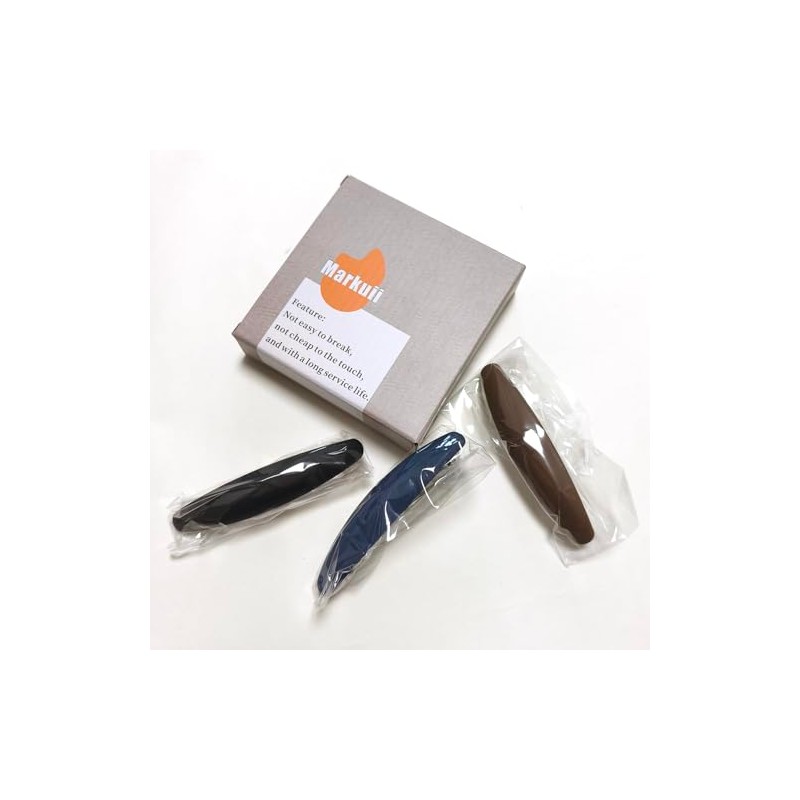 Pinzas Grandes Para El Cabello, Mate, De 10 Cm (4"),