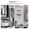 TABITORA Travel Luggage Organizer Hanging Packing Cubes Portable Hanging Shelves