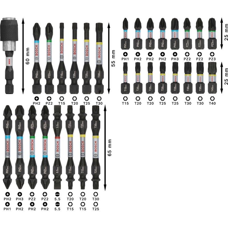 Bosch 31x Pro Impact Set, 31-Piece (200 x 107 mm,