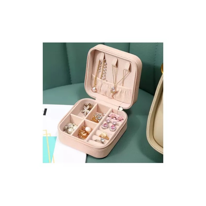 Maíz Joyero Caja Mini Portátil Joyas Viaje Organizador Estuche