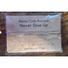 Private Label Morse Code “Never Give Up” Adjustable Bracelet