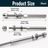 60 Pack Cable Railing Swage Threaded Stud Tension End Fitting