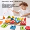 ENIKMOSD Montessori Toy from 1 Year, Wooden Toy from 2