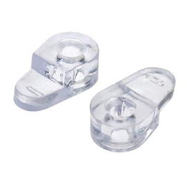 Bitray Glass Retainer Clips Kit, Glass Door Retainer Clips Plastic Transparent Glass Corner Buckle Panel Retainer Clips Mirror Clips for Cabinet Door (Pack of 100)