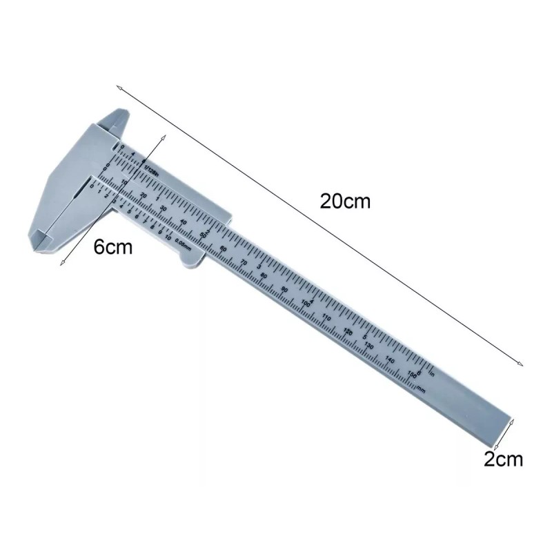 Beauty Eye Vernier Medidor Regla Para Cejas Microblading Shading