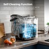 Electactic Ice Makers Countertop,26Lbs/24H,9 Cubes in 6 Mins,Portable Ice Maker