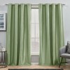 Exclusive Home Chatra Faux Silk Grommet Top Curtain Panel Pair,
