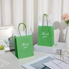 DjinnGlory 60 Pack Mini Green Paper Gift Bags with Handles