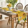 Artoid Mode Yellow Sunflowers Daisy Bees Summer Table Runner, Seasonal