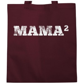 Shirtracer - Mother's Day gift mum gifts - 2-compartment mum - fabric bag made of cotton jute bag long handle, 1 Bordeaux red, Einheitsgröße