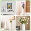 Modern White Ceramic Vase - Elegant Decor for Home &