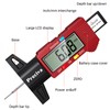 Tyre Tread Depth Gauge, Preciva Burgundy 0-25.4mm/Inch Digital Tyre Tread