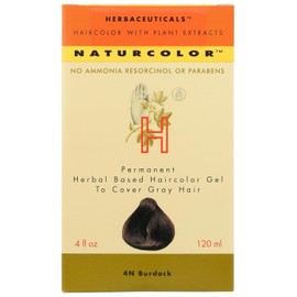 Naturcolor Tinte para el cabello – bardana, 4 onzas líquidas (4N)