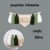 Boho Green 1st Birthday High Chair Banner