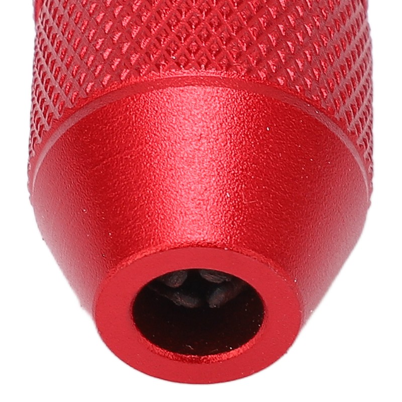 Adjustable Drill Stop Collar Aluminum Alloy Red Anti Slip Nylon