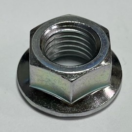 M10 P=1.25 (Fine Pitch) Flange Nut Trivalent Chromate (a) Pack of 10