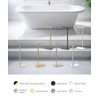 Gatco 1431PN Modern Rectangle Base Freestanding Toilet Paper Holder, 21.25",