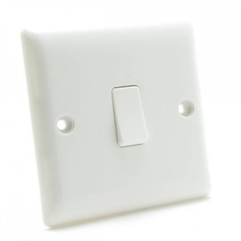 BG Electrical 811 Nexus Single 1 Gang 1 Way White Switch