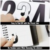 6 Sheets 3 Inch Black Number Stickers for Decoration for