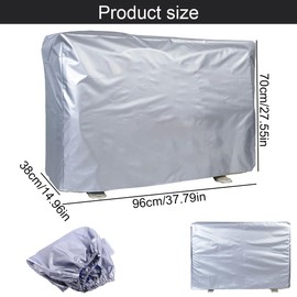 Outdoor Air Conditioning Cover Waterproof Air Conditioning Systems, Universal Protective Cover for Outdoor Air Conditioners, Waterproof, Double Fabric and UV Protection, Waterproof, Sunproof, 96 x 38