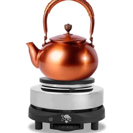 Electric Mini Stove Small Heating Plate Mini Heating Plate Hot Plate Electric Hob Portable Worktop Oven Adjustable Temperature Steel Tea Oven for Tea Coffee Burner (EU Plug)