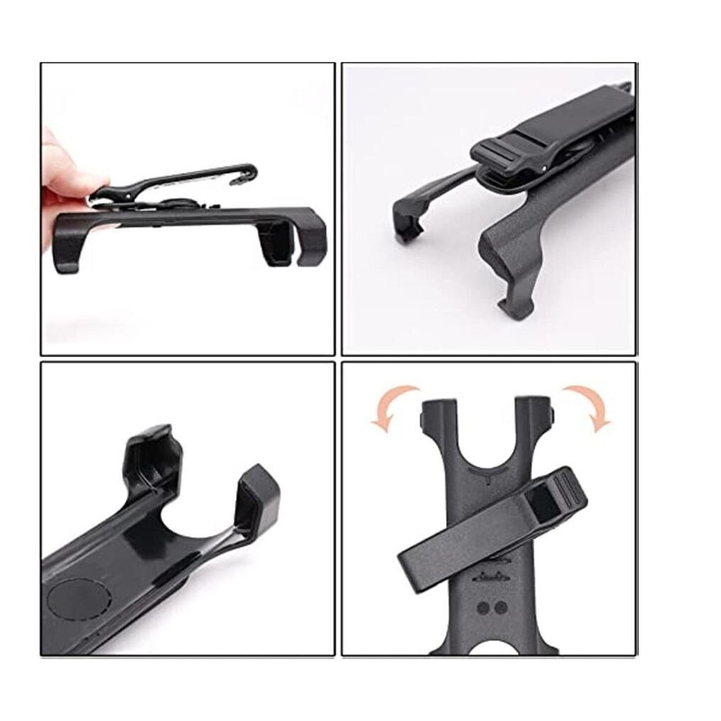Walkie Talkie Carry Holder 90 Degree Rotating Back Clip Holder