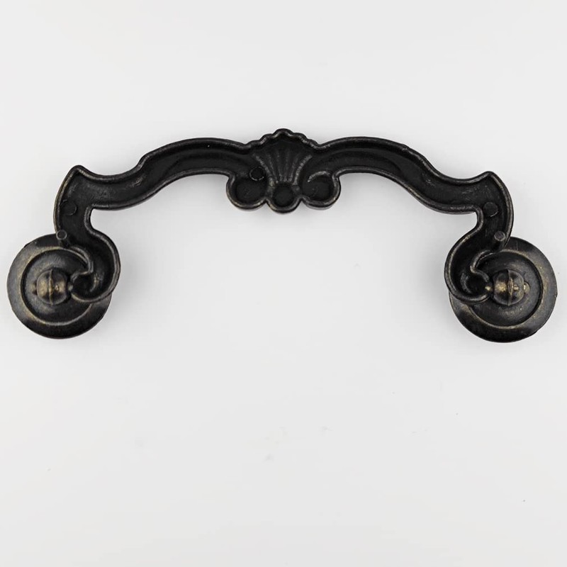 MuDuJia 10-Pack 4.5" Hole Spacing Dark Antique Bronze Bail Drawer